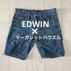 希少☆EDWIN マーガレットハウエル　デニムショートパンツ　日本製EMH129