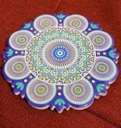 ハンドメイド　コースター　トルコ　陶器