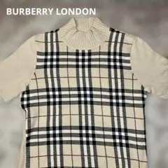 【人気】BURBERRY LONDON ハイネックニット半袖