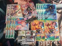 ワンピースカード 神の島の冒険 黒緑ブルック ナミSR ルフィSEC