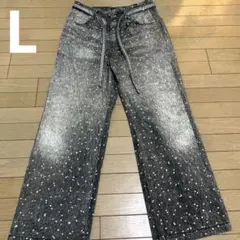 (本日限定値下げ)Jeep Spirit ビジュー デニム パンツ