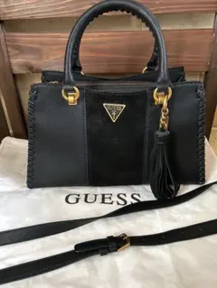 GUESS ゲス　2way黒のハンドバッグ　ショルダーバッグ