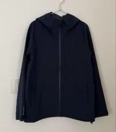 UNIQLO ブロックテックパーカ（3Dカット）ネイビーL