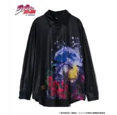 希少　新品未使用　glamb×ジョジョの奇妙な冒険 コラボ長袖シャツ Lブラックのサムネイル