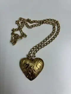 MOSCHINO モスキーノ　ハートモチーフ ネックレス ゴールドカラーのサムネイル