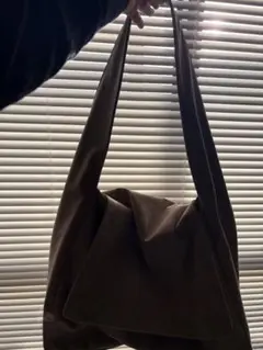 ブラウン スエード トートバッグ WHISMIC