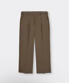GU ブラウン バギー　スラックス ワイド　ストレート