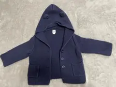 baby gap くま耳フードカーディガン