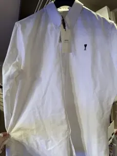 アミパリス ホワイト ボタンダウンシャツのサムネイル