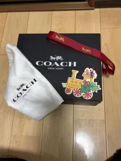 COACH ギフトボックス 保存袋 リボンセット　メッセージカードのサムネイル