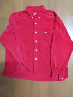 赤 綿　 ボタンダウンシャツ