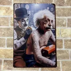 訳あり品　タトゥー　ブリキ看板 サインプレート