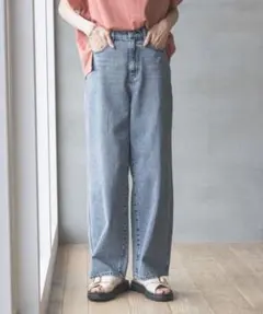 着用1回✨】GLOBAL WORK GOODデニムバギーパンツ M ブルーデニムのサムネイル