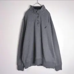 値下げ NAUTICAハーフジップスウェット