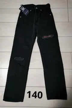 【新品】タグ付き ヒスミニ ダメージ ジーンズ 男の子 子供 140