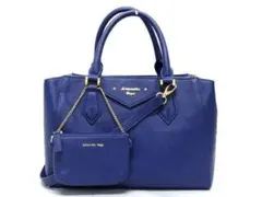 サマンサベガ　2way トートバッグ　ショルダーバッグ　ブルー