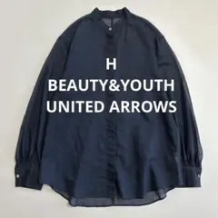 H BEAUTY&YOUTH SHEER LAWN SHIRT シアーシャツ S