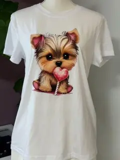 限定1名様❤️ヨークシャテリア Tシャツ ホワイト　Mサイズ　新品！迅速発送！