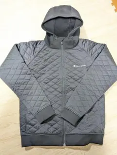 Champion キルティング ジップパーカー ブラックのサムネイル
