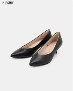 新品タグ付き　PLST PLUS STYLEパンプス（ローヒール）　24.5 黒