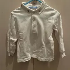 familiar 長袖ポロシャツ 90 ホワイト