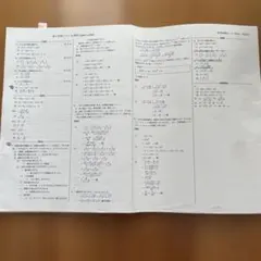 鉄緑会高1数学発展講座 I/II 計算テスト全42回分解答（2022年度版）のサムネイル