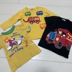 Hot Biscuits 長袖シャツ 100cmと半袖シャツ90cmの3枚セット