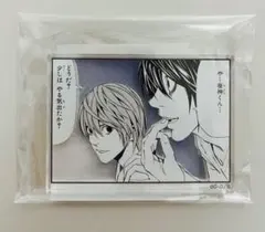 【未開封】デスノート コマプレートスタンド 夜神月&L 原画展