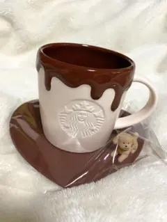 新品未使用 スターバックス チョコレート風 マグ＆コースター 2点セット 新品未使用】スターバックス 2026バレンタイン限定 マグ＆コースター