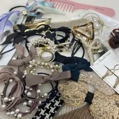 アクセサリー　まとめ売り　ヘアアクセ　クリップ　ヘアゴム　バナナクリップ　ピン
