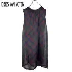 DRIES VAN NOTEN シルク ワンピース ドレス レース ノースリーブのサムネイル