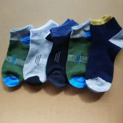 ショートソックス　５足組 20〜24cm