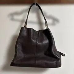 coach ダークブラウン ショルダーバッグ