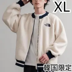 XL＊クリーム　白系　＊フリース　ボア　ジャケット＊ノースフェイス＊韓国限定