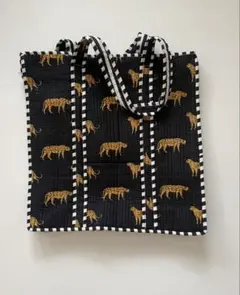 The Bagmati かごバッグ トートバッグ ブラック タイガー刺繍 - メルカリ