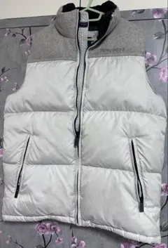 TOMMY HILFIGER ホワイト ダウン ジップアップベスト