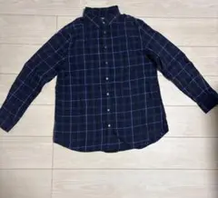 UNIQLO フランネルチェック 長袖シャツ XL