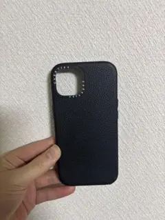 CASETiFY ブラック レザー調ケース　iPhone15