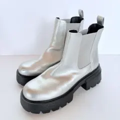 ORiental TRaffic 厚底サイドゴアブーツ LL シルバー