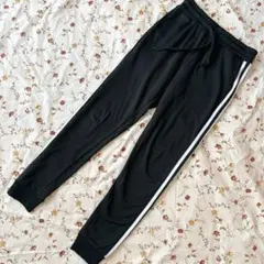 しまむら ジョガーパンツ 160㎝ ブラック ロングパンツ サイドライン