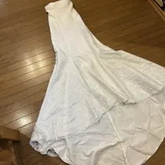 ホワイト総レース ウェディングドレス