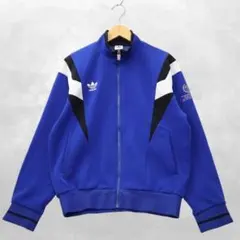 アディダスオリジナルス ヴィンテージ デサント製 ロゴ刺繍トラックジャケット L