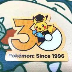 ポケモン カフェ 30周年記念 ステッカー ピカチュウ - メルカリ