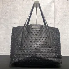 JIMMY CHOO SOFIA/M メタリックシルバー エンボス トートバッグ - メルカリ