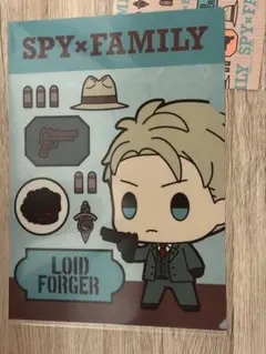 スパイファミリー ロイド・フォージャー クリアファイル＆ステッカー 一番くじ
