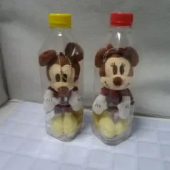 ミッキー、ミニーのチェーン付きぬいぐるみ　午後の紅茶のノベルティです。
