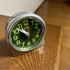 PYXIS グリーン 置時計 アラーム機能付き