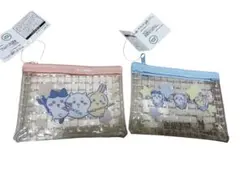 ちいかわ ミニメッシュポーチ 2点+バッチ+キーホルダー