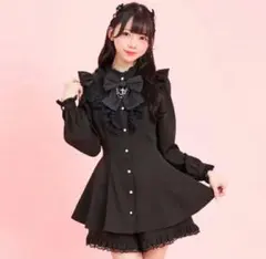 Secret Honey シーハニ アクセサリーリボンレースフリルセットアップ黒