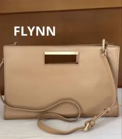 FLYNN ショルダーバッグ　ベージュ